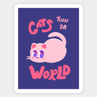 Cats run da World! - Catto Power Sticker